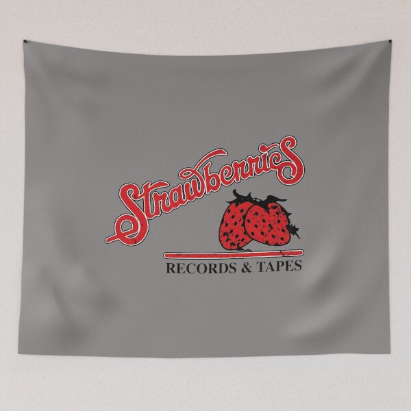 Item preview, Strawberries Records & Tapes Vintage Logo Tee-27 designed and sold by DanielaKebrich.
