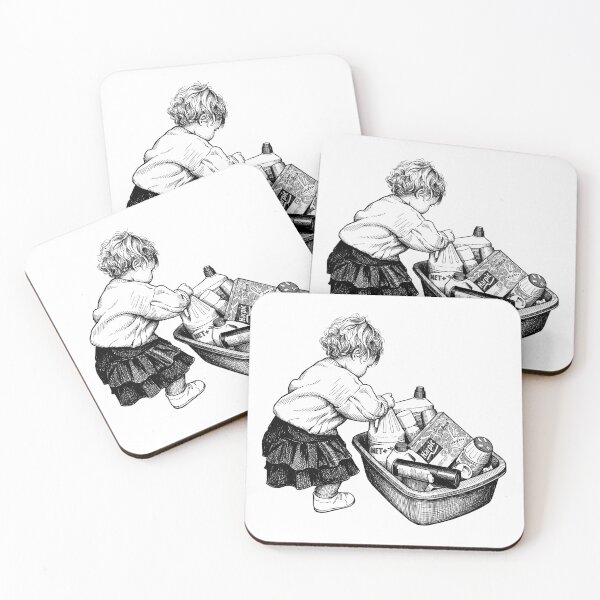 Item preview, Toddler Reaching for Cleaning Products designed and sold by Naux | Design & Illustration.