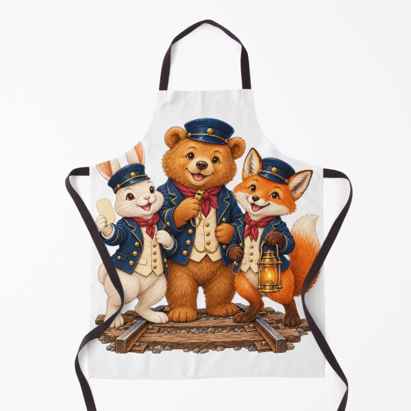 Item preview, Club de Animales Pequeños Conductores: Oso, Conejo y Zorro Amigos del Ferrocarril designed and sold by narinzoon.