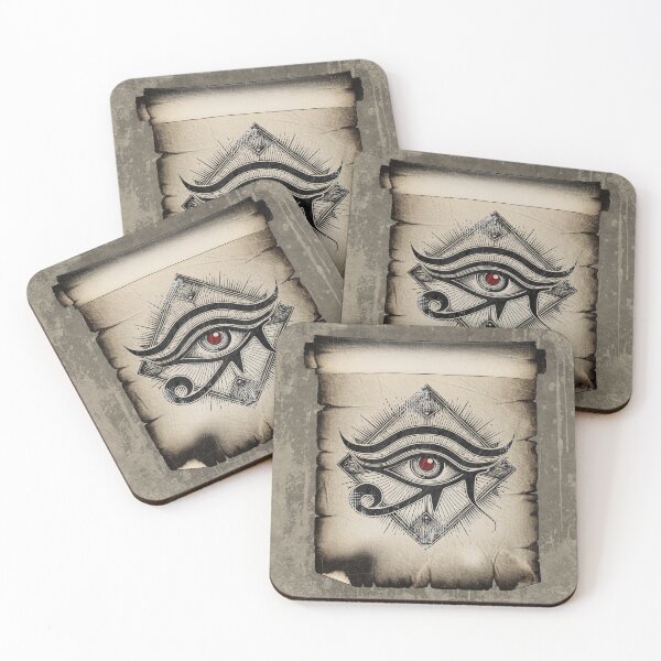 Item preview, Eye of Horus Tan All Seeing Eye Egyptian Emblem designed and sold by Ghoul Enterprises.