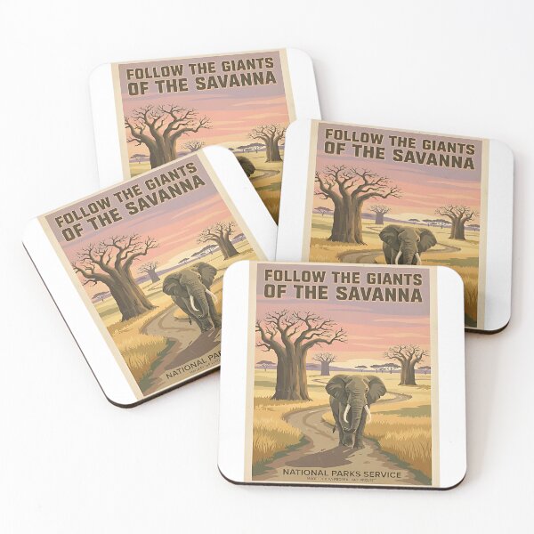 Item preview, African Elephant Savanna – Follow the Giants designed and sold by PictoVibe.