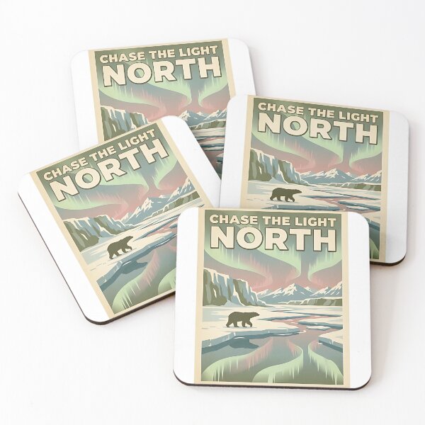 Item preview, Polar Bear Northern Lights – Chase the Light North designed and sold by PictoVibe.