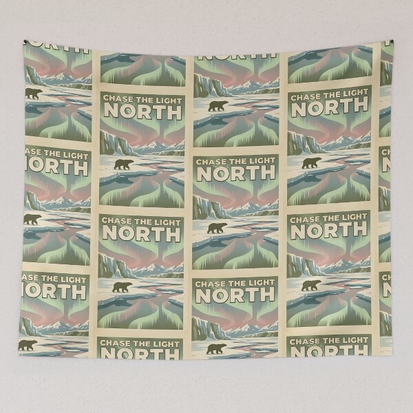 Item preview, Polar Bear Northern Lights – Chase the Light North designed and sold by PictoVibe.