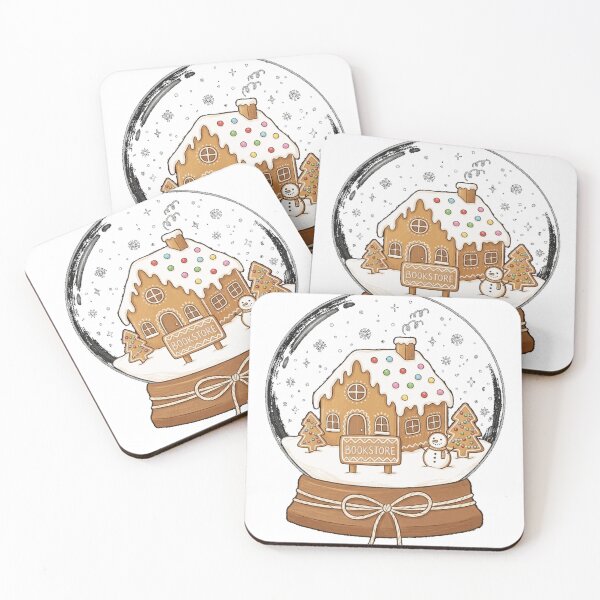 Item preview, Bookstore Gingerbread Snowglobe Classic T-Shirt designed and sold by gidget-gadget.