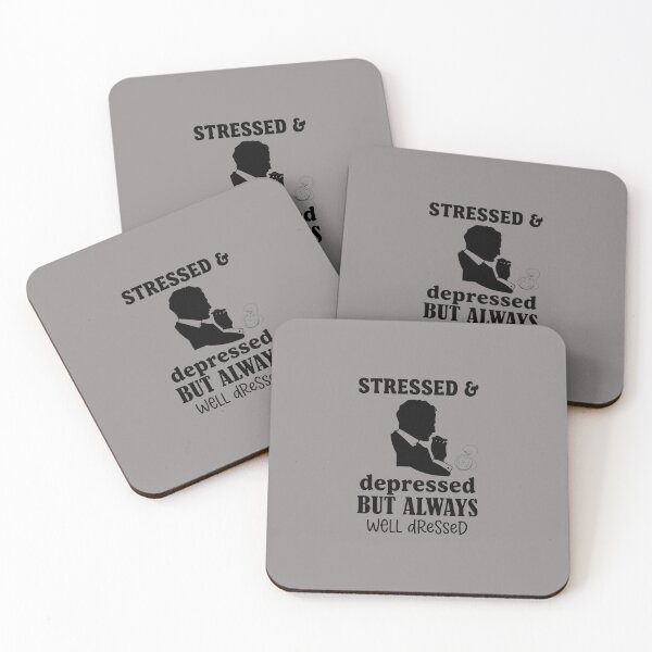 Item preview, Stressed & Depressed But Always Well Dressed Slogan-46 designed and sold by DanielTacken.