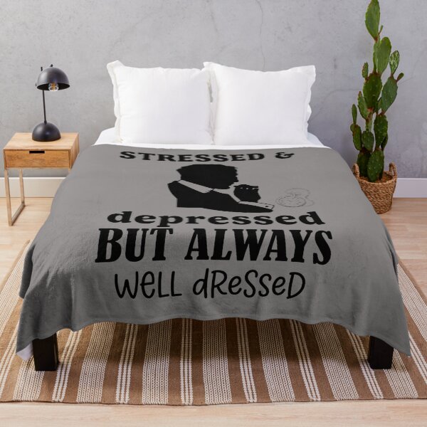 Item preview, Stressed & Depressed But Always Well Dressed Slogan-46 designed and sold by DanielTacken.