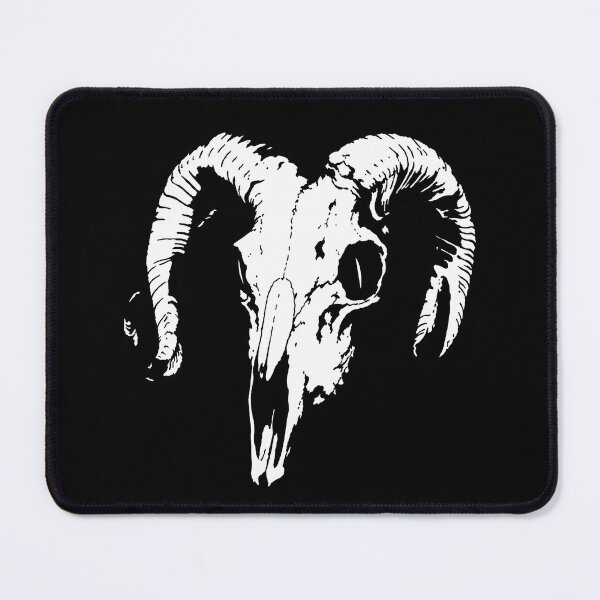 Item preview, Ram Animal Skull with Horns Horror designed and sold by HexRelic.