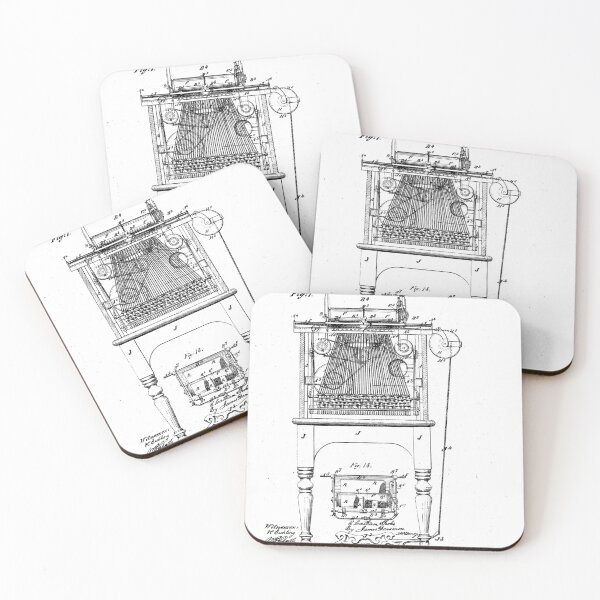 Item preview, Typewriter 1878 Patent Print, Office Wall Art, Vintage Tech Decor designed and sold by PatentArtStudio.