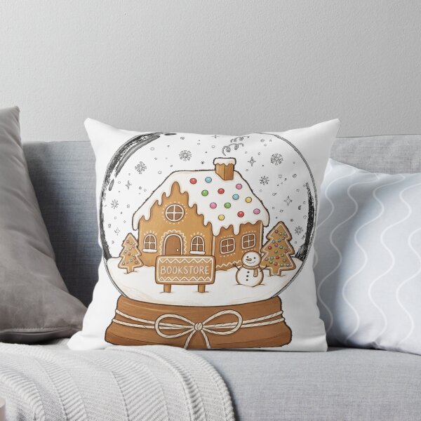 Item preview, Bookstore Gingerbread Snowglobe Classic T-Shirt designed and sold by gidget-gadget.