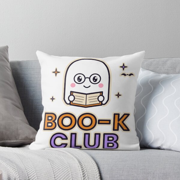 Item preview, Boo-k Club Cute Ghost Reading Book Funny Halloween Bookish Pun designed and sold by Elarabyonline.