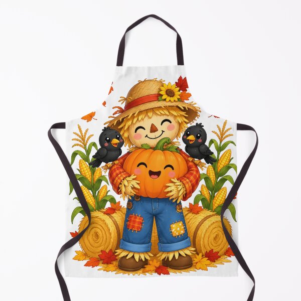 Item preview, Cute Kawaii Scarecrow Pumpkin Thanksgiving designed and sold by porchswings.