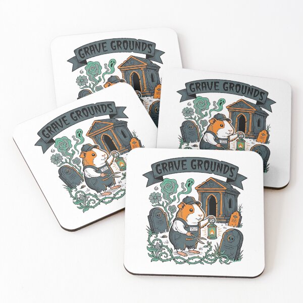 Item preview, Guinea Pig Cemetery Keeper – Tiny Keeper of the Night designed and sold by PictoVibe.