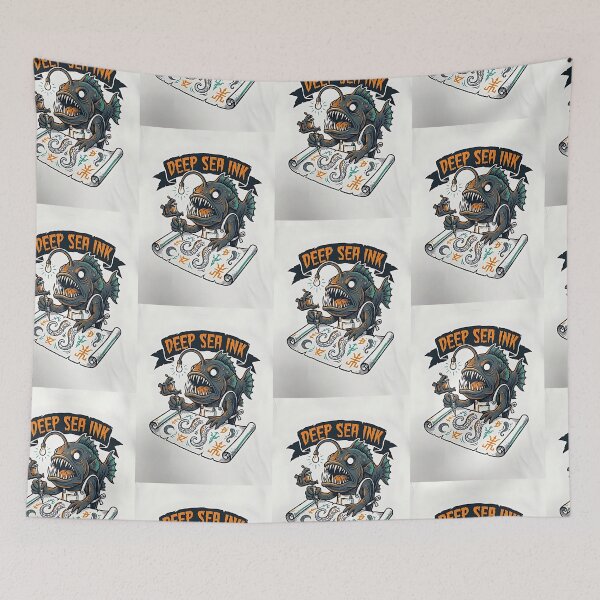 Item preview, Anglerfish Tattoo Artist – Ink from the Abyss designed and sold by PictoVibe.