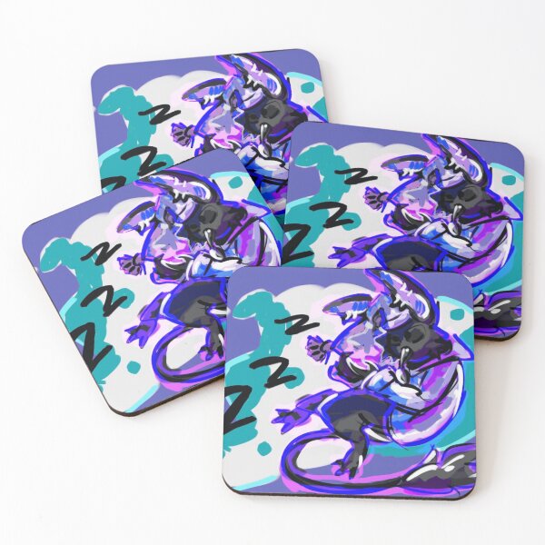Item preview, Sleepy Neon Glitch Monster Dreaming designed and sold by MutagenixPixel.