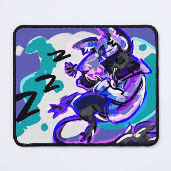 Item preview, Sleepy Neon Glitch Monster Dreaming designed and sold by MutagenixPixel.
