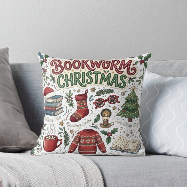 Item preview, Bookworm Christmas - Vintage Book Club Cozy Reading Classic T-Shirt designed and sold by gidget-gadget.