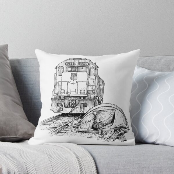 Item preview, Train Running Over Tent designed and sold by Naux | Design & Illustration.