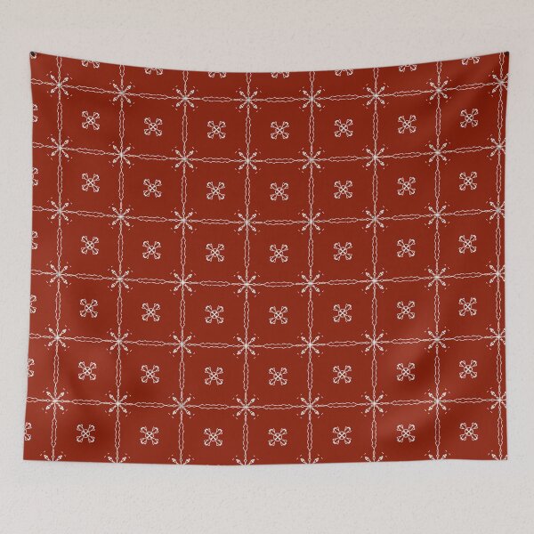 Item preview, Elegant Terracotta Geometric Floral Pattern designed and sold by การออกแบบคิงซาคาอิ.