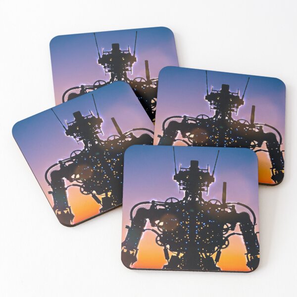 Item preview, Gearwork Silhouette Against Sunset Sky designed and sold by KaiWaiGallery.