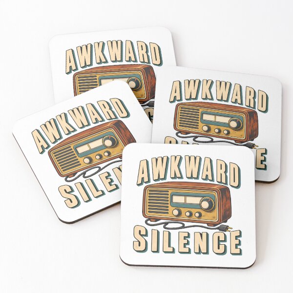 Item preview, Awkward Silence Funny Vintage Radio Retro Introvert Humor  designed and sold by Photo-Sphere101.