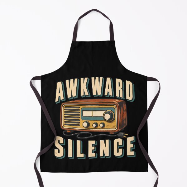 Item preview, Awkward Silence Funny Vintage Radio Retro Introvert Humor  designed and sold by Photo-Sphere101.