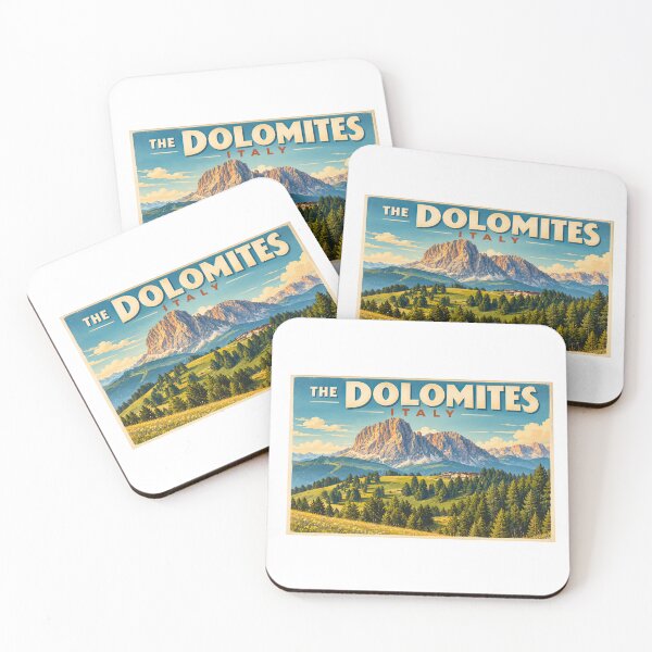 Item preview, Vintage travel poster of the Dolomites, South Tyrol, Italy. designed and sold by fullstackphotos.