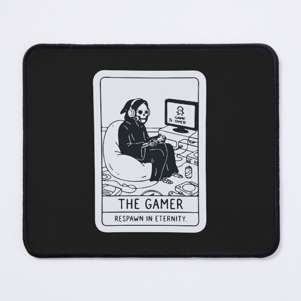 Item preview, "The Gamer" Funny Grim Reaper Game Over Tarot Card designed and sold by Cipher & Soul.