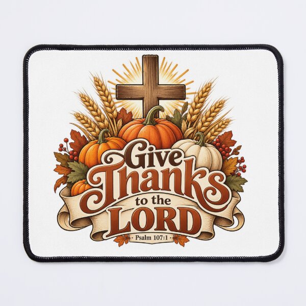 Item preview, Give Thanks to the Lord designed and sold by Tsugraf Designs.