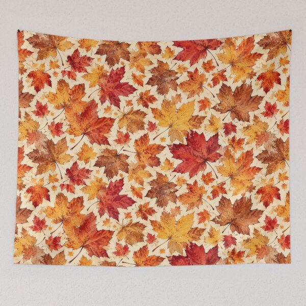 Item preview, Warm Autumn Maple Leaves designed and sold by mycute-stickers.