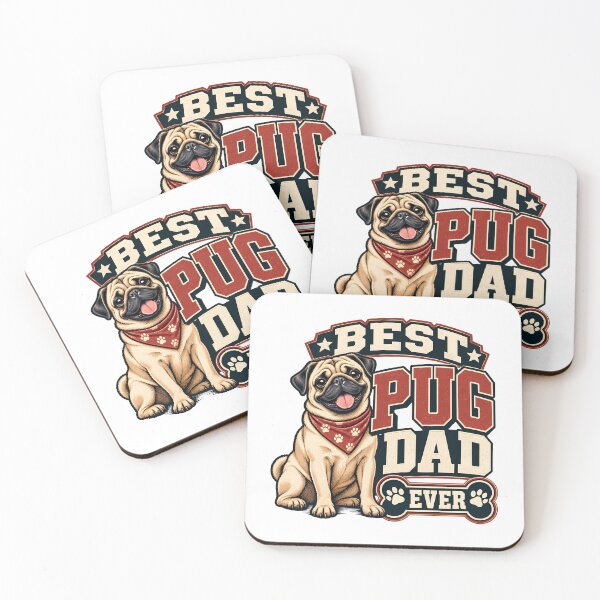 Item preview, Best Pug Dad Ever Dog Father Pet Owner  designed and sold by Photo-Sphere101.