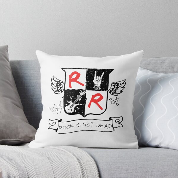 Item preview, Rock Is Not Dead Vintage Rock Crest designed and sold by Nacho Average Designs.