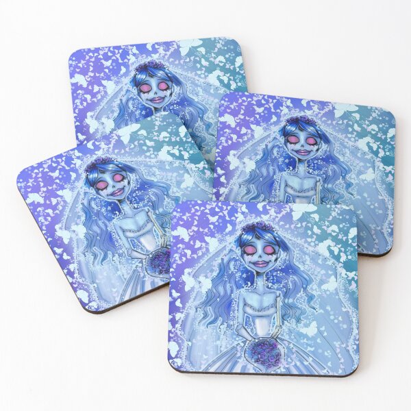 Item preview, Blue Gothic Skeleton Bride With Butterflies designed and sold by Mortal-Pixos.