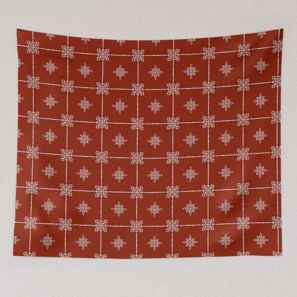 Item preview, Elegant Terracotta Geometric Floral Pattern designed and sold by การออกแบบคิงซาคาอิ.