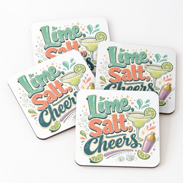 Item preview, Lime Salt Cheers Funny Margarita Cocktail Summer Party Art designed and sold by inkoutninja.