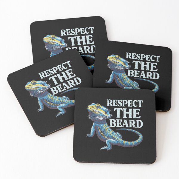 Item preview, Respect The Beard Blue Bearded Dragon Cool Reptile Quote Design designed and sold by Ostericaimusa.