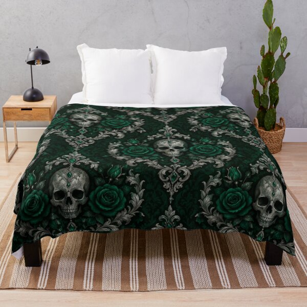 Item preview, Emerald Skull Filigree designed and sold by LauraMK.