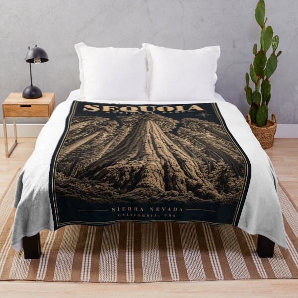 Item preview, Sequoia National Park Vintage Poster Sierra Nevada California Wall Art (Digital Download) designed and sold by shopcanva.