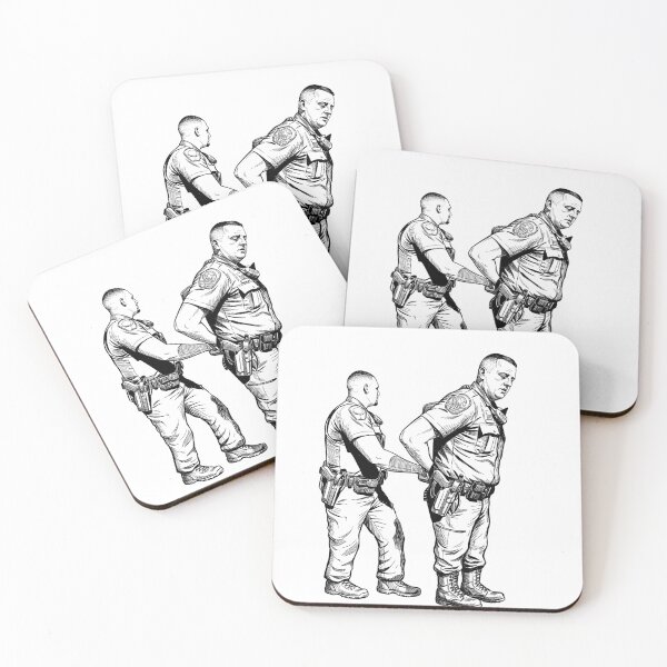 Item preview, Cop Arresting Cop designed and sold by Naux | Design & Illustration.