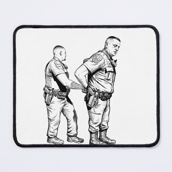 Item preview, Cop Arresting Cop designed and sold by Naux | Design & Illustration.