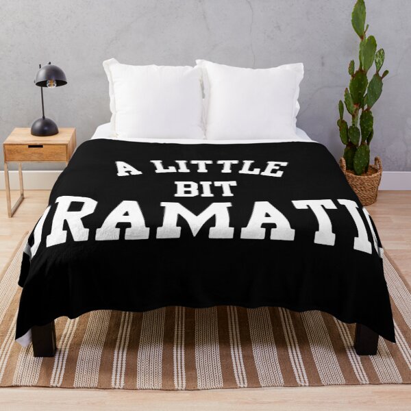 Item preview, A Little Bit Dramatic - Sassy Quote with White Slab Serif Typography designed and sold by ModdiesColors.