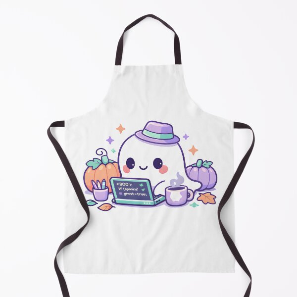 Item preview, Cute Ghost Programmer Halloween Coding designed and sold by ShopAndFun.