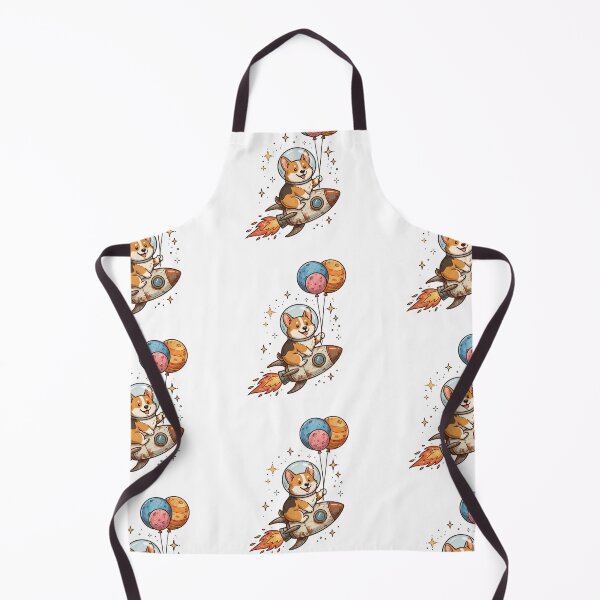 Item preview, Corgi Space Explorer Cute Astronaut Dog Planet Balloons designed and sold by NewYorkColours.