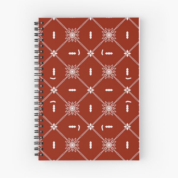 Item preview, Red Elegant Terracotta Geometric Floral Pattern designed and sold by การออกแบบคิงซาคาอิ.