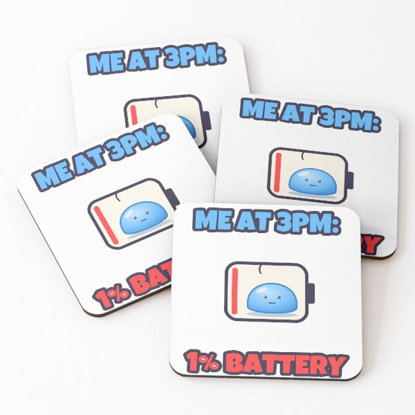 Item preview, Me At 3PM One Percent Battery Blob designed and sold by byungmatlab.
