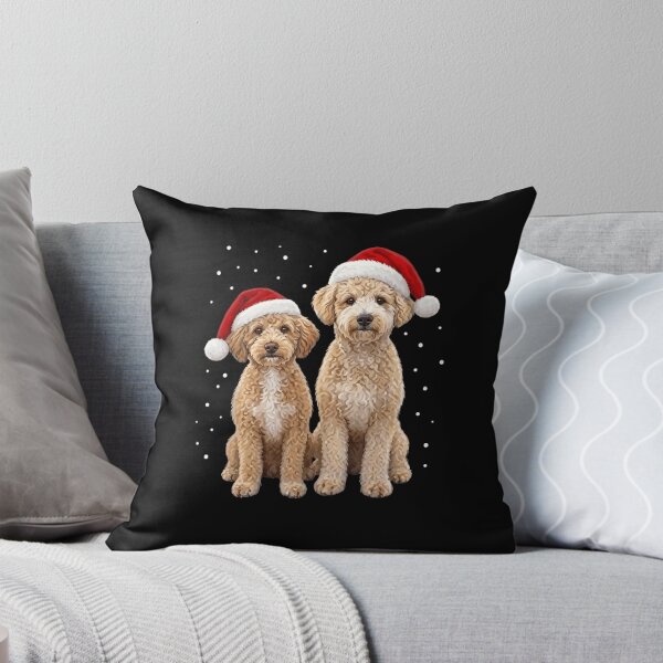Item preview, Christmas Doodle Dogs in Santa Hats designed and sold by haitrieuic96.