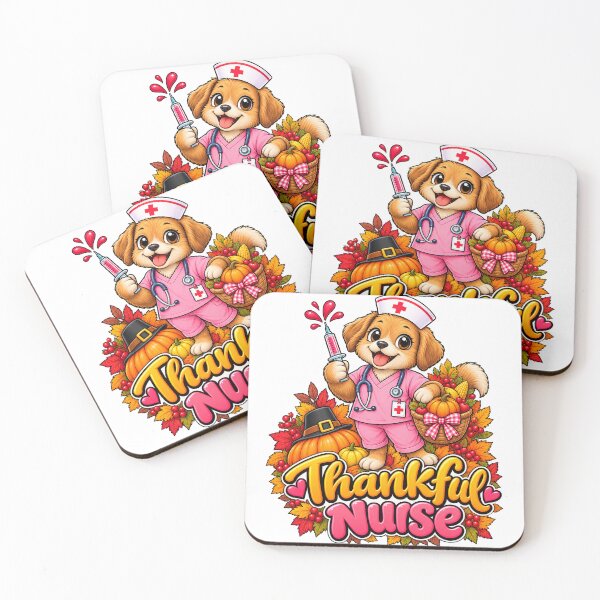 Item preview, Dog Thankful Nurse Nursing Fall Thanksgiving designed and sold by QuiteOrbit.