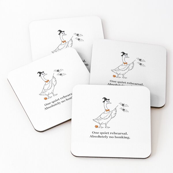 Item preview, Funny Halloween Goose Conducting a Bat Orchestra designed and sold by Soft Paws Sketches.