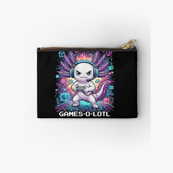 Item preview, Gamer Axolotl Games O Lotl Neon Arcade Gaming Character designed and sold by MiALopezArt.