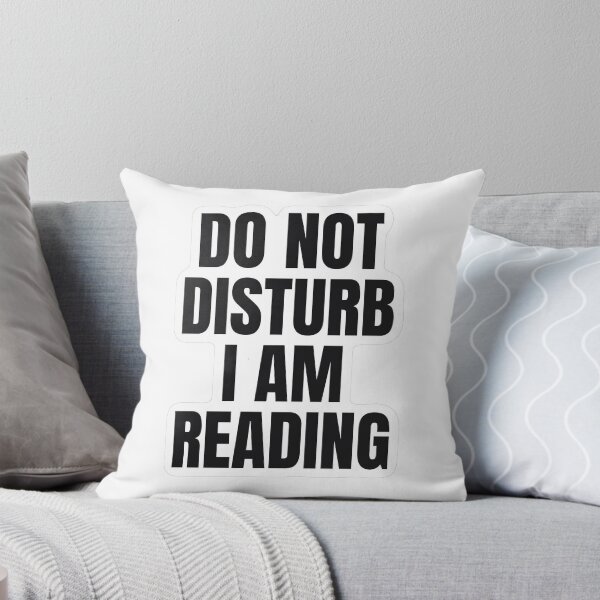 Item preview, Do Not Disturb I Am Reading Funny Sticker designed and sold by kilat42.