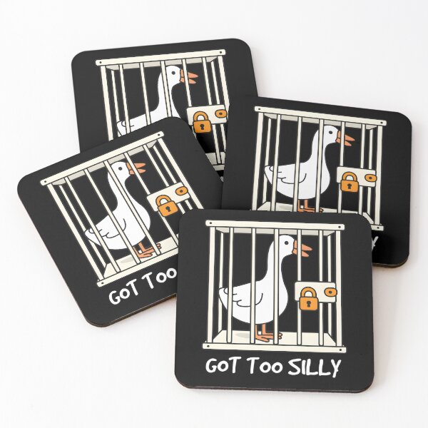 Item preview, Goose Game Inspired 'Got Too Silly' Goose designed and sold by 27Maydesign.